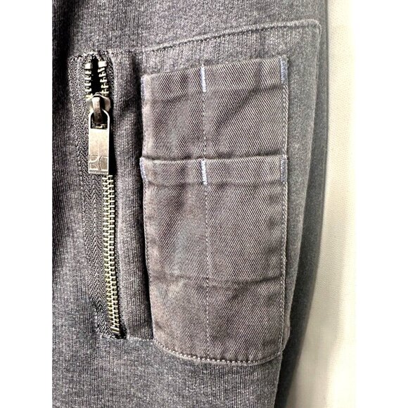 Hugo Boss Orange Mens Full Zip Sweatshirt Jacket Cargo Work Wear Grey Size Large - Picture 10 of 16